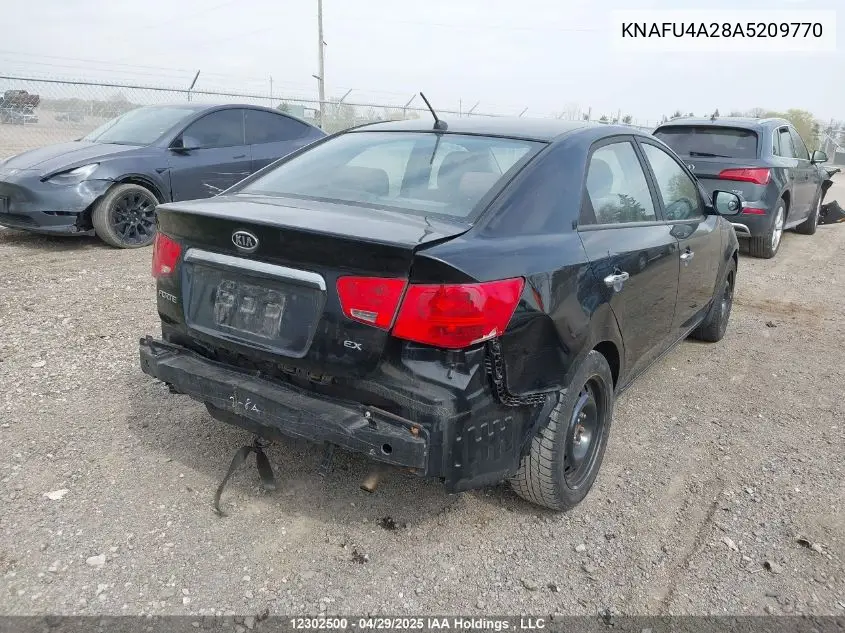 2010 Kia Forte Ex VIN: KNAFU4A28A5209770 Lot: 12302500