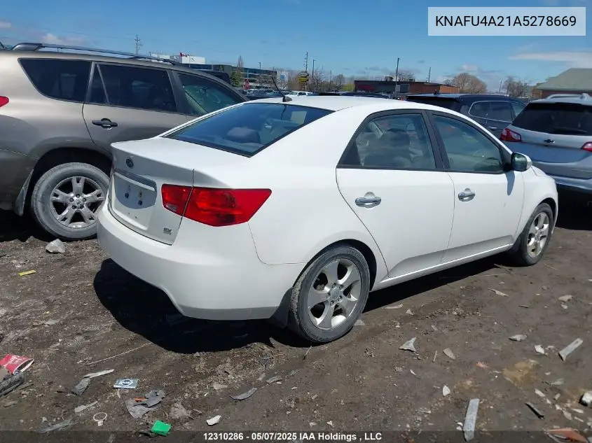 2010 Kia Forte 2.0L Ex VIN: KNAFU4A21A5278669 Lot: 12310286