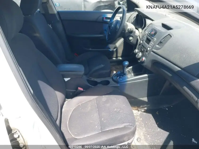 2010 Kia Forte 2.0L Ex VIN: KNAFU4A21A5278669 Lot: 12310286