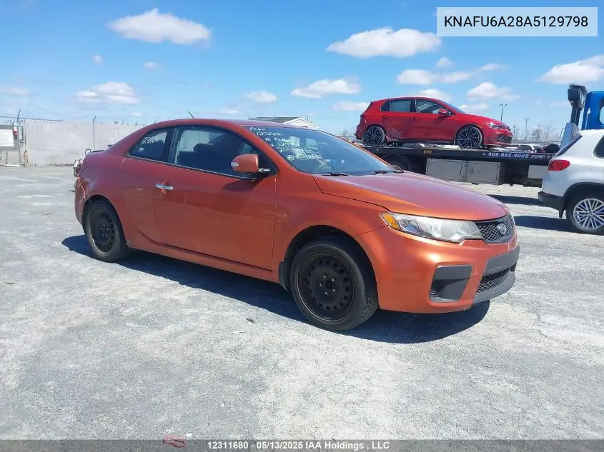 2010 Kia Forte Ex VIN: KNAFU6A28A5129798 Lot: 12311680