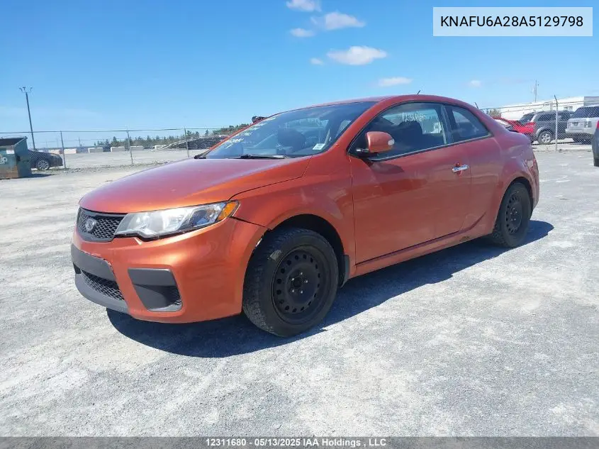 2010 Kia Forte Ex VIN: KNAFU6A28A5129798 Lot: 12311680