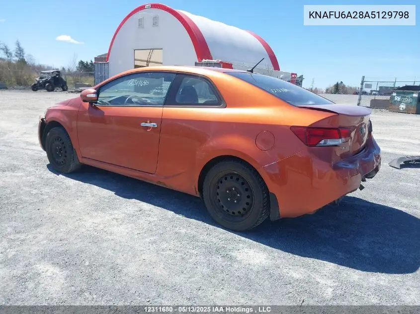 2010 Kia Forte Ex VIN: KNAFU6A28A5129798 Lot: 12311680