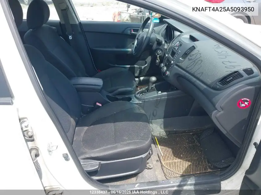 2010 Kia Forte 2.0L Lx VIN: KNAFT4A25A5093950 Lot: 12338437