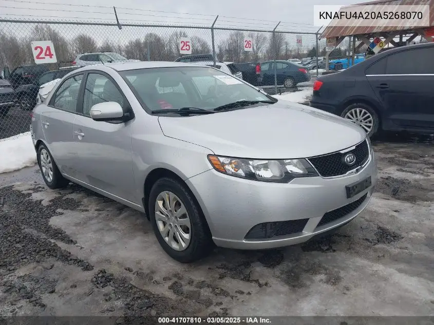 2010 Kia Forte Ex VIN: KNAFU4A20A5268070 Lot: 41707810