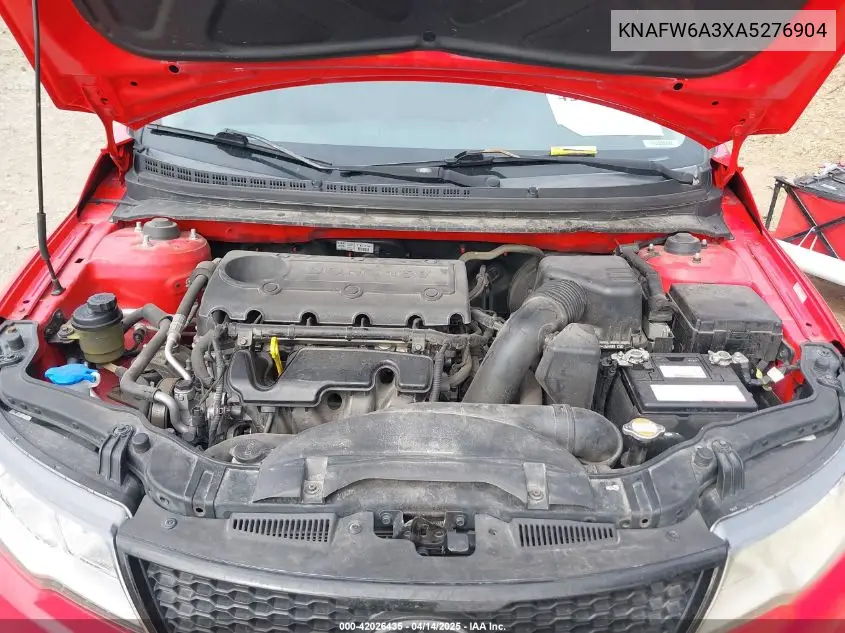 2010 Kia Forte Koup Sx VIN: KNAFW6A3XA5276904 Lot: 42026435
