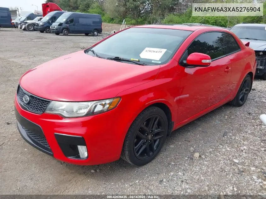 2010 Kia Forte Koup Sx VIN: KNAFW6A3XA5276904 Lot: 42026435