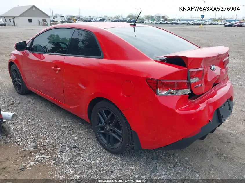2010 Kia Forte Koup Sx VIN: KNAFW6A3XA5276904 Lot: 42026435