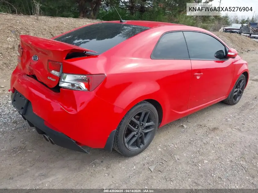 2010 Kia Forte Koup Sx VIN: KNAFW6A3XA5276904 Lot: 42026435
