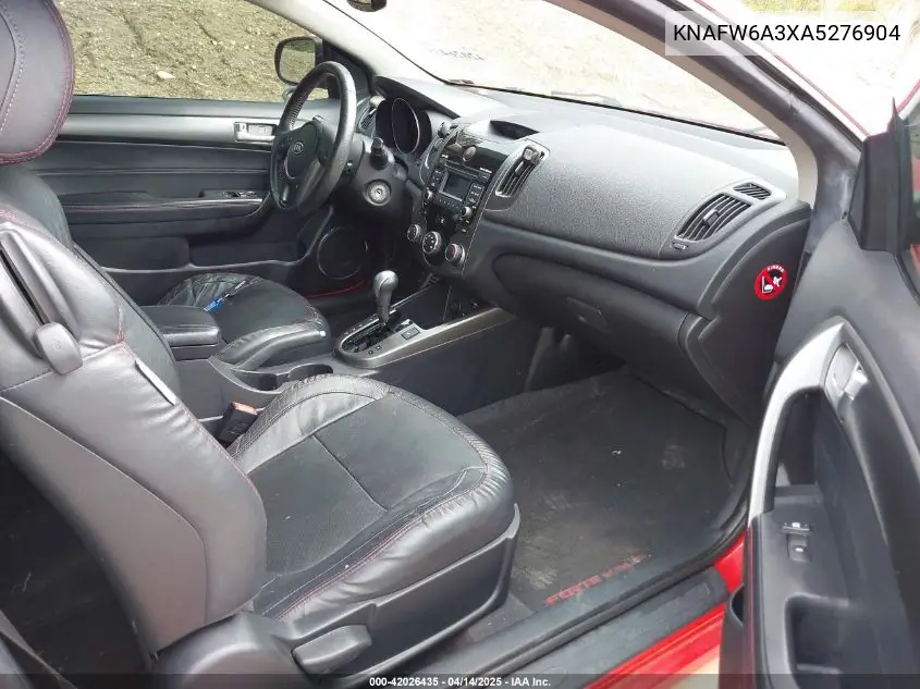 2010 Kia Forte Koup Sx VIN: KNAFW6A3XA5276904 Lot: 42026435
