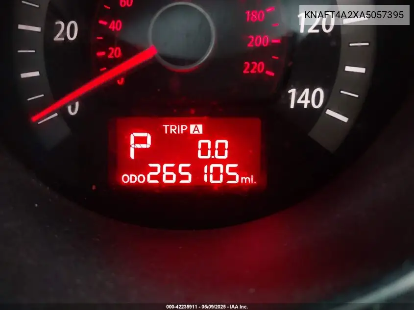 2010 Kia Forte Lx VIN: KNAFT4A2XA5057395 Lot: 42235911