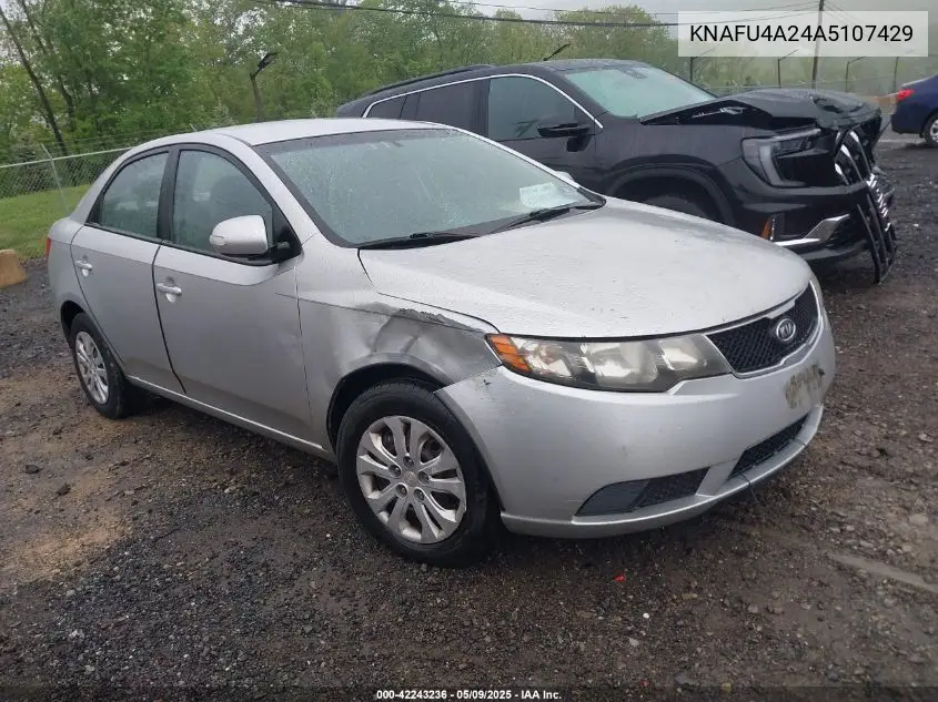 2010 Kia Forte Ex VIN: KNAFU4A24A5107429 Lot: 42243236