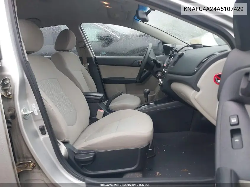 2010 Kia Forte Ex VIN: KNAFU4A24A5107429 Lot: 42243236
