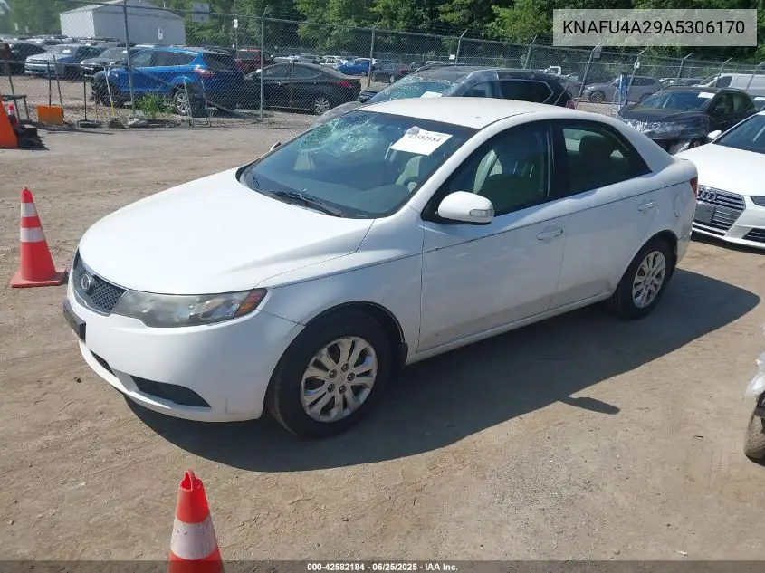 2010 Kia Forte Ex VIN: KNAFU4A29A5306170 Lot: 42582184