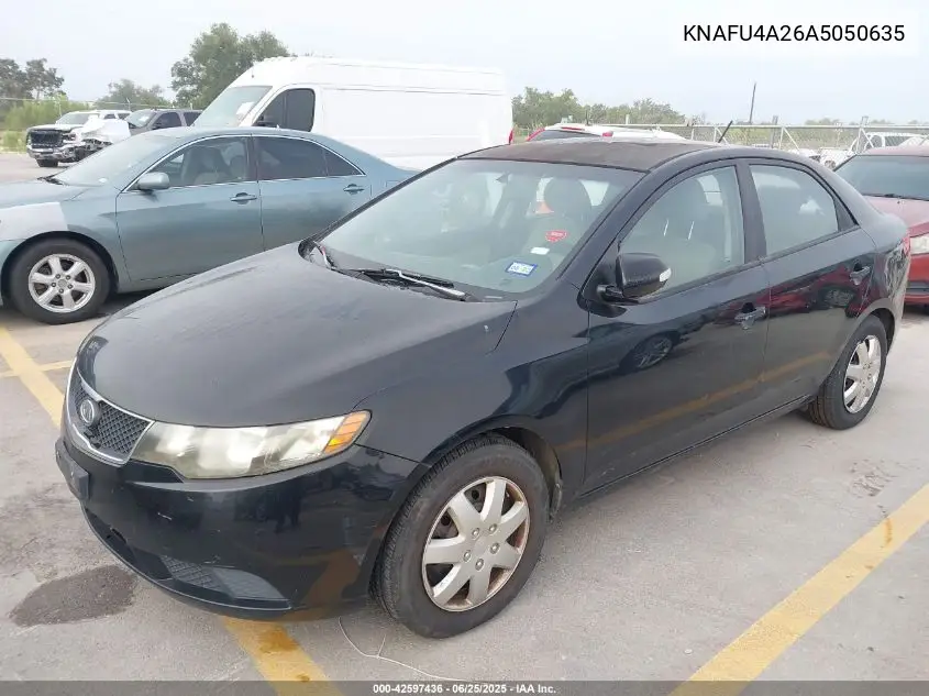 2010 Kia Forte Ex VIN: KNAFU4A26A5050635 Lot: 42597436