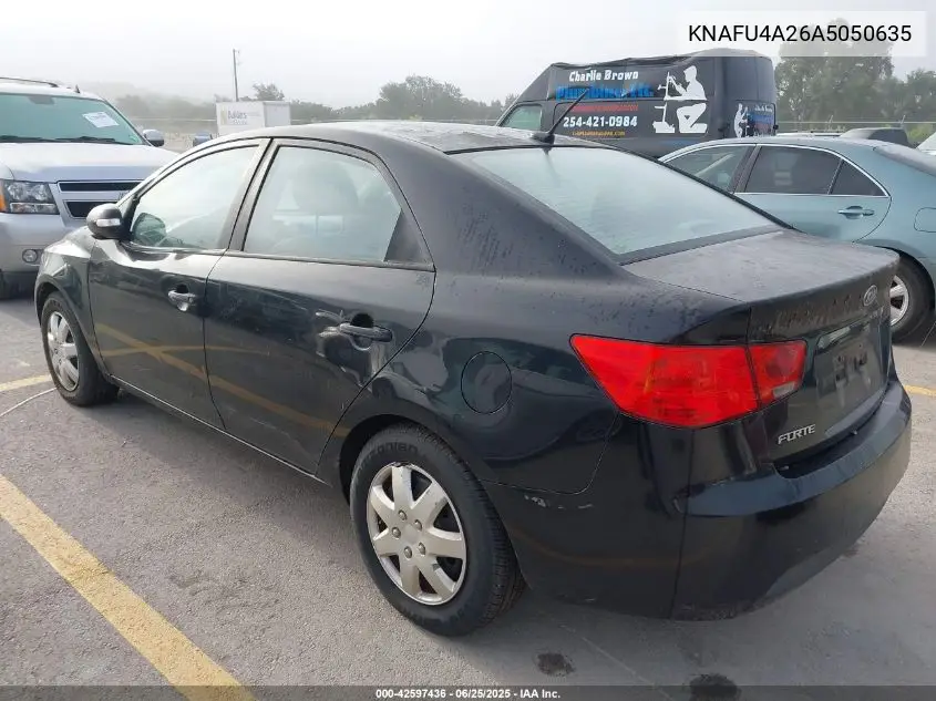 2010 Kia Forte Ex VIN: KNAFU4A26A5050635 Lot: 42597436