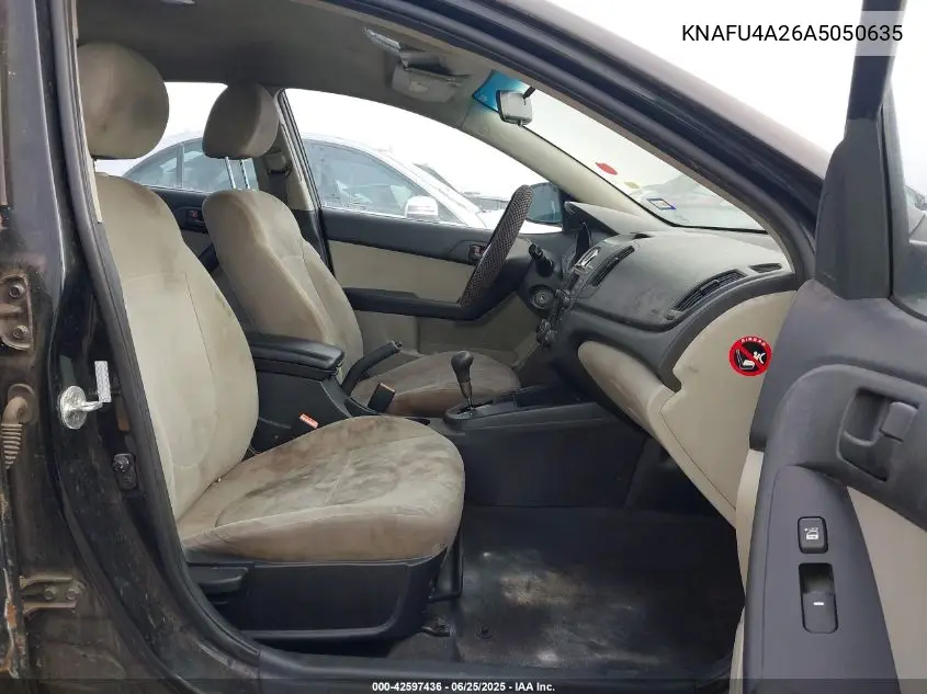 2010 Kia Forte Ex VIN: KNAFU4A26A5050635 Lot: 42597436