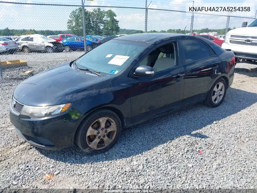 2010 Kia Forte Ex VIN: KNAFU4A27A5254358 Lot: 42606899