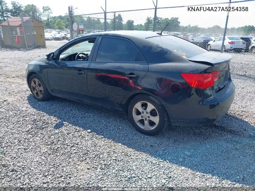 2010 Kia Forte Ex VIN: KNAFU4A27A5254358 Lot: 42606899
