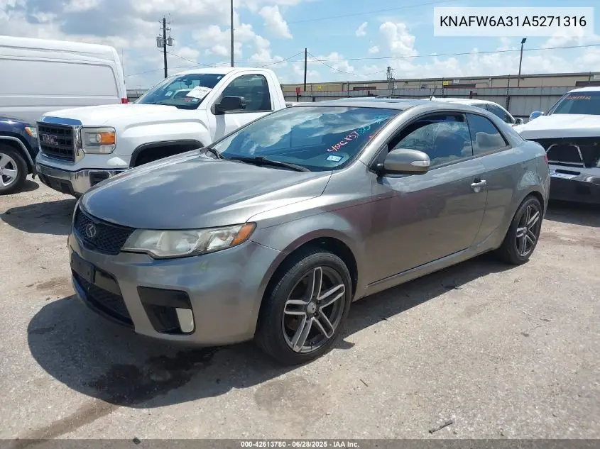 2010 Kia Forte Koup Sx VIN: KNAFW6A31A5271316 Lot: 42613780