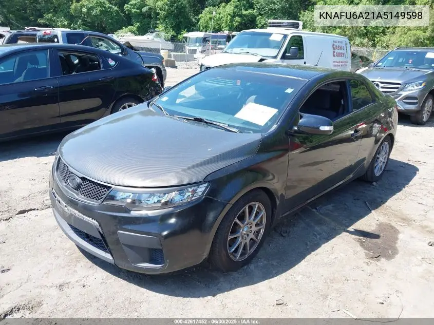 2010 Kia Forte Koup Ex VIN: KNAFU6A21A5149598 Lot: 42617452