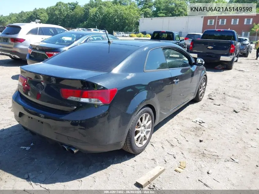2010 Kia Forte Koup Ex VIN: KNAFU6A21A5149598 Lot: 42617452