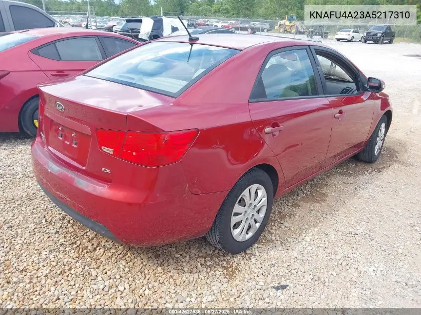 2010 Kia Forte Ex VIN: KNAFU4A23A5217310 Lot: 42627536