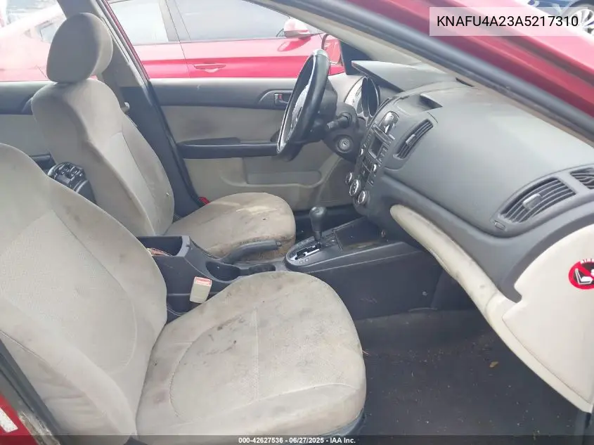 2010 Kia Forte Ex VIN: KNAFU4A23A5217310 Lot: 42627536
