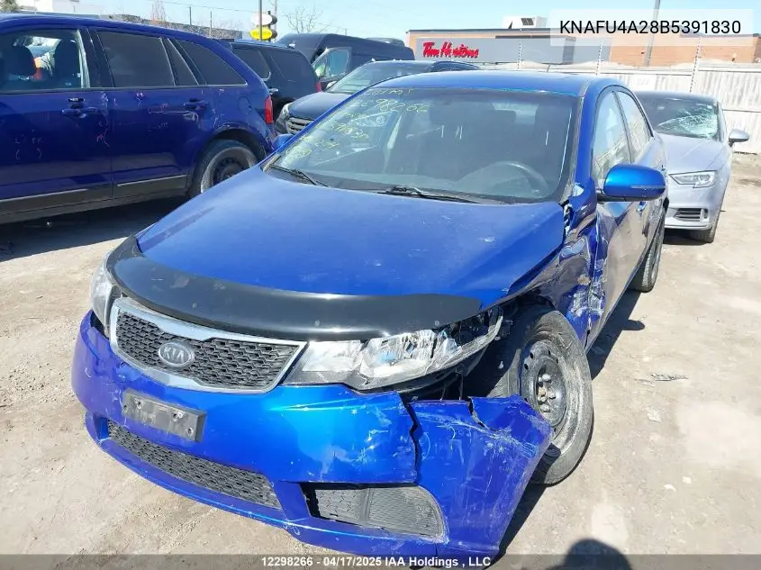 2011 Kia Forte Ex VIN: KNAFU4A28B5391830 Lot: 12298266
