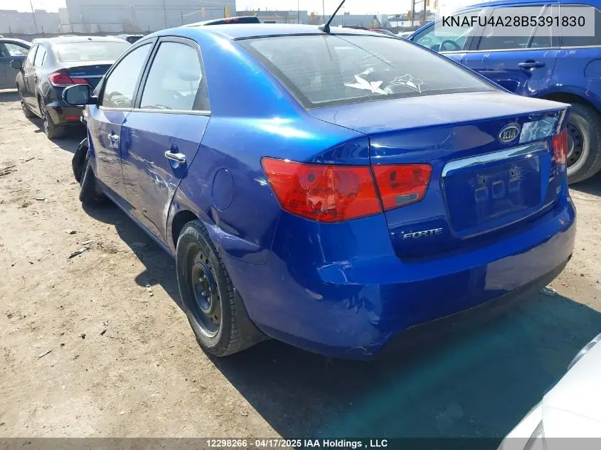 2011 Kia Forte Ex VIN: KNAFU4A28B5391830 Lot: 12298266