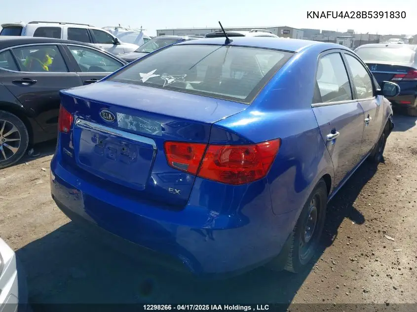2011 Kia Forte Ex VIN: KNAFU4A28B5391830 Lot: 12298266