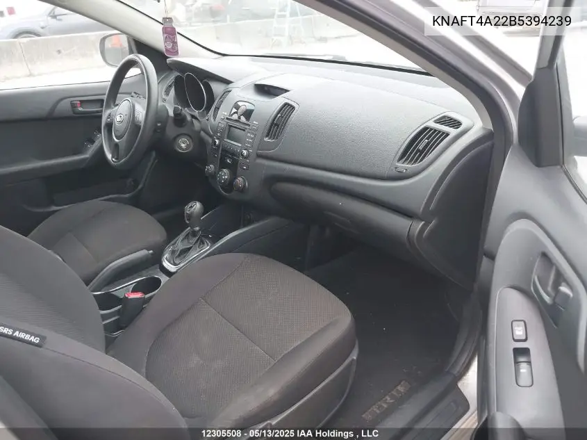 2011 Kia Forte Lx VIN: KNAFT4A22B5394239 Lot: 12305508