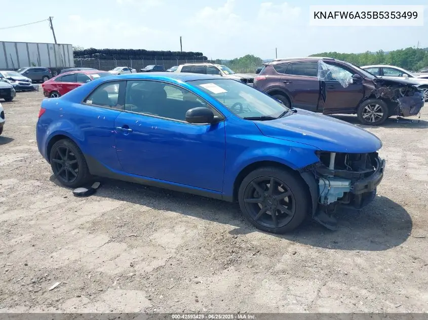 2011 Kia Forte Koup Sx VIN: KNAFW6A35B5353499 Lot: 42593429
