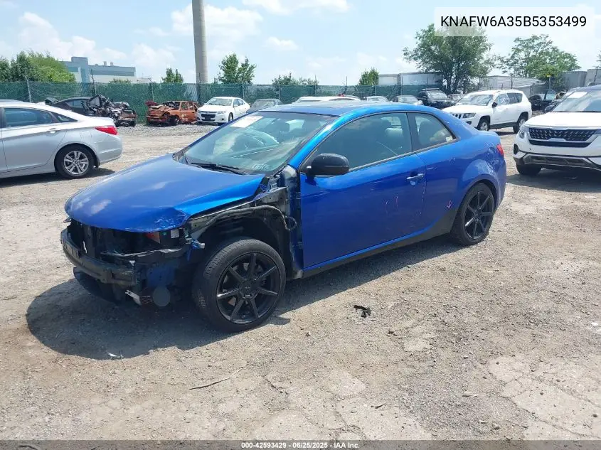 2011 Kia Forte Koup Sx VIN: KNAFW6A35B5353499 Lot: 42593429