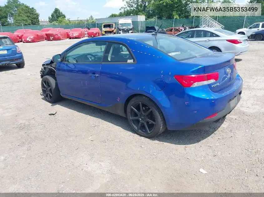 2011 Kia Forte Koup Sx VIN: KNAFW6A35B5353499 Lot: 42593429