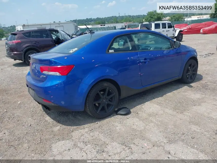 2011 Kia Forte Koup Sx VIN: KNAFW6A35B5353499 Lot: 42593429