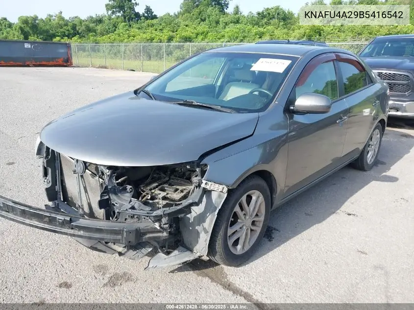 2011 Kia Forte Ex VIN: KNAFU4A29B5416542 Lot: 42612428