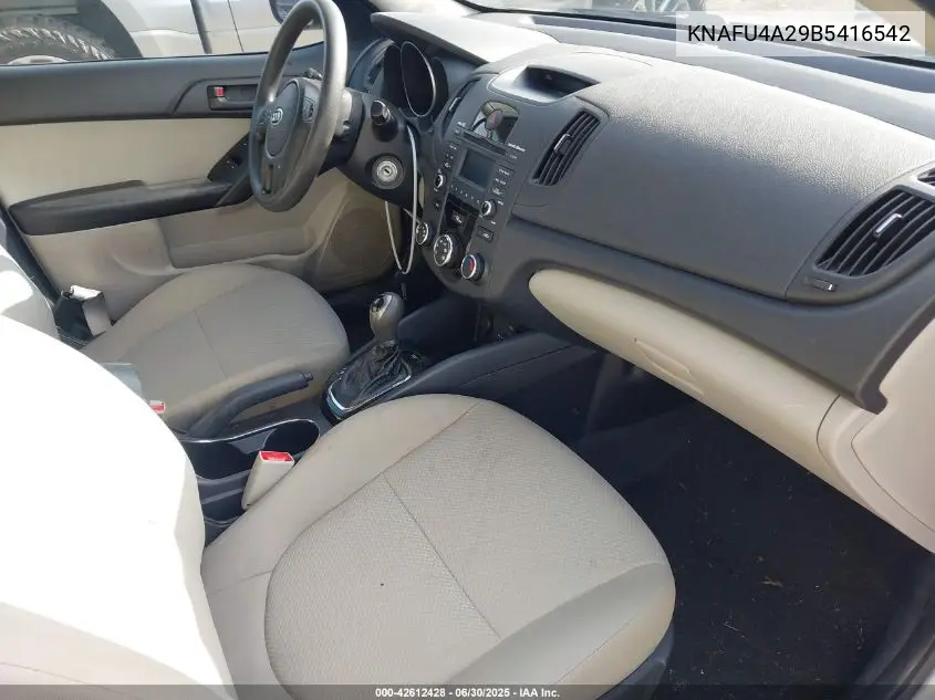 2011 Kia Forte Ex VIN: KNAFU4A29B5416542 Lot: 42612428