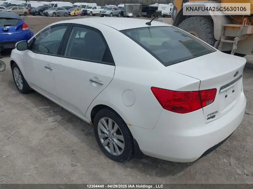 2012 Kia Forte 2.0L Ex VIN: KNAFU4A25C5630106 Lot: 12304440