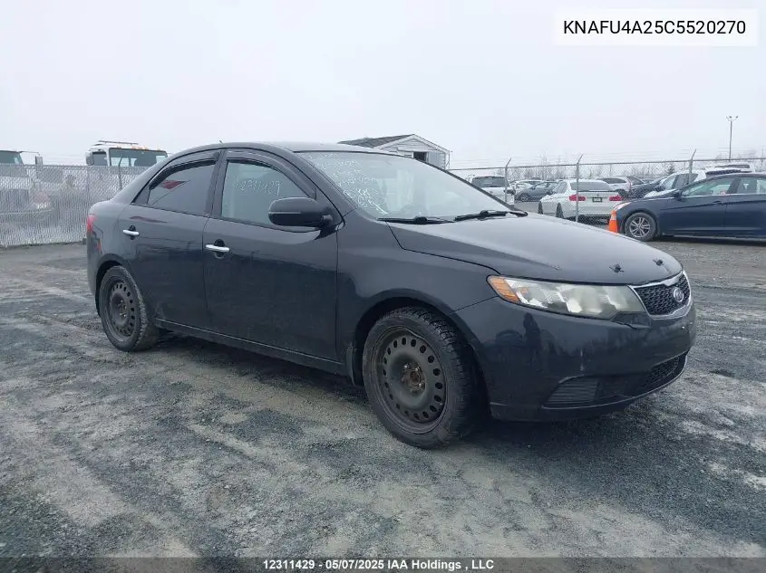 2012 Kia Forte 2.0L Ex VIN: KNAFU4A25C5520270 Lot: 12311429