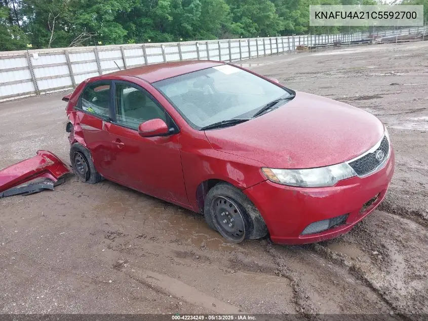 2012 Kia Forte Ex VIN: KNAFU4A21C5592700 Lot: 42234249