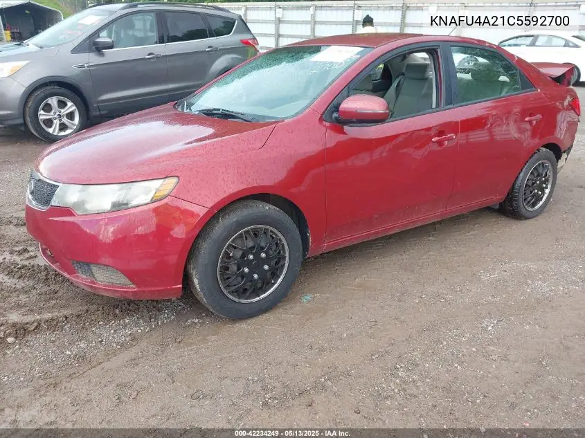 2012 Kia Forte Ex VIN: KNAFU4A21C5592700 Lot: 42234249