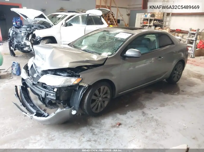 2012 Kia Forte Koup Sx VIN: KNAFW6A32C5489669 Lot: 42237474