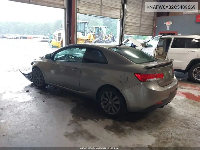 2012 Kia Forte Koup Sx VIN: KNAFW6A32C5489669 Lot: 42237474