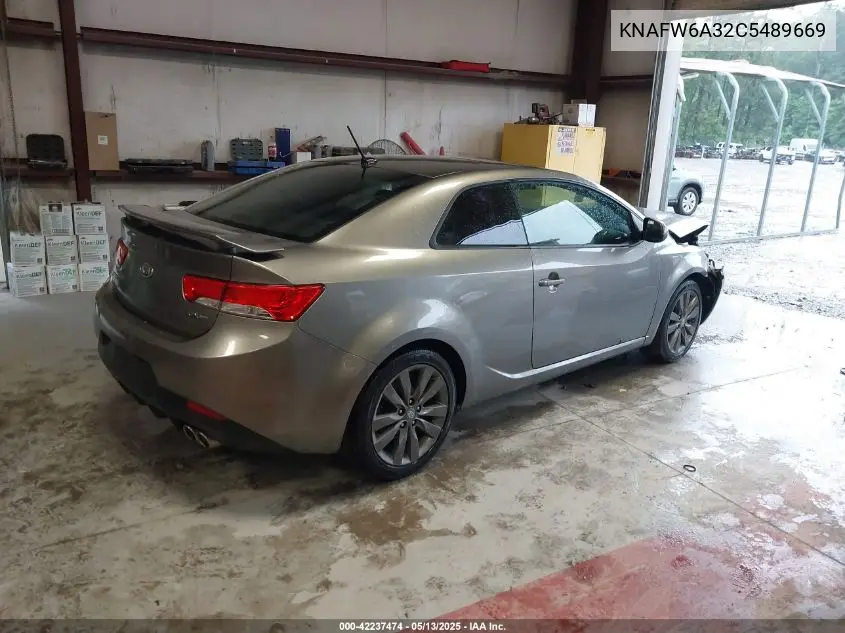 2012 Kia Forte Koup Sx VIN: KNAFW6A32C5489669 Lot: 42237474