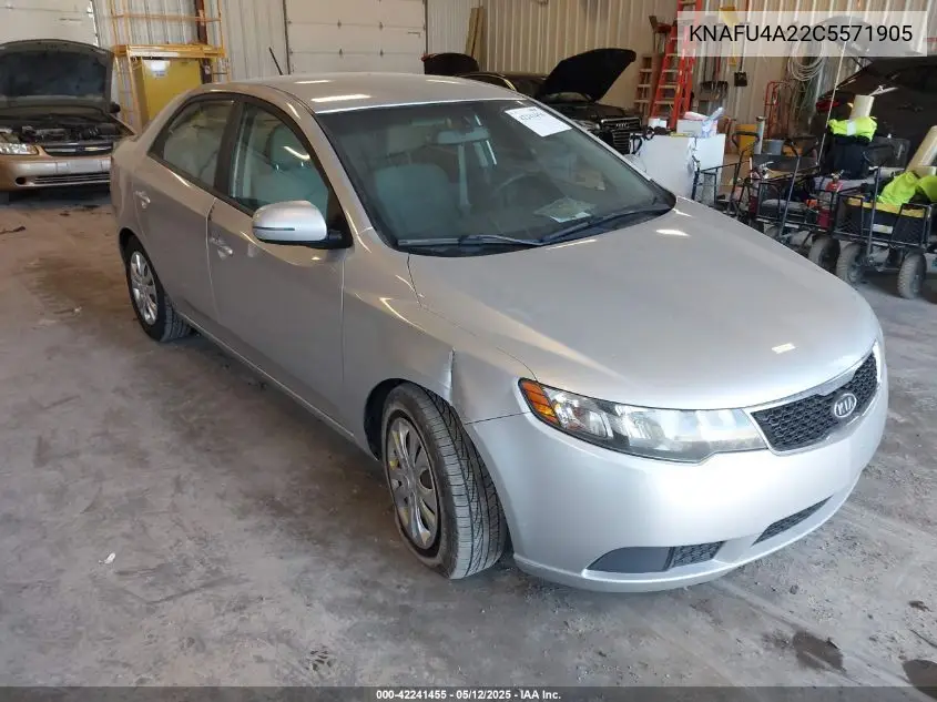 2012 Kia Forte Ex VIN: KNAFU4A22C5571905 Lot: 42241455
