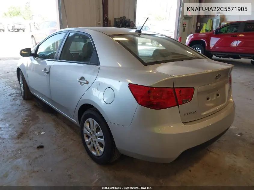 2012 Kia Forte Ex VIN: KNAFU4A22C5571905 Lot: 42241455