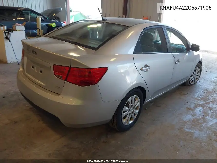 2012 Kia Forte Ex VIN: KNAFU4A22C5571905 Lot: 42241455
