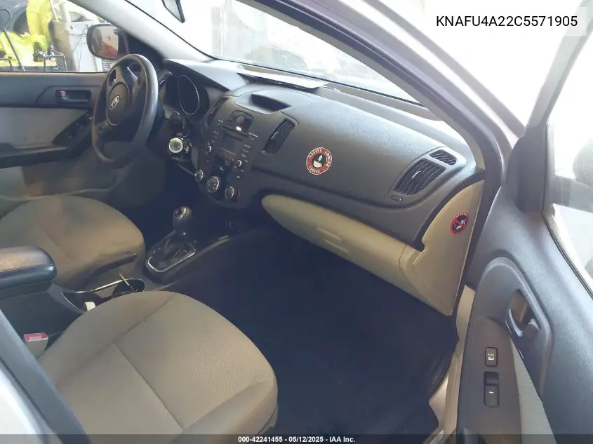 2012 Kia Forte Ex VIN: KNAFU4A22C5571905 Lot: 42241455