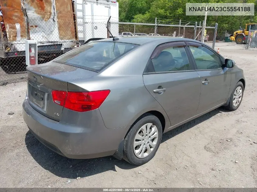 2012 Kia Forte Ex VIN: KNAFU4A23C5554188 Lot: 42251980