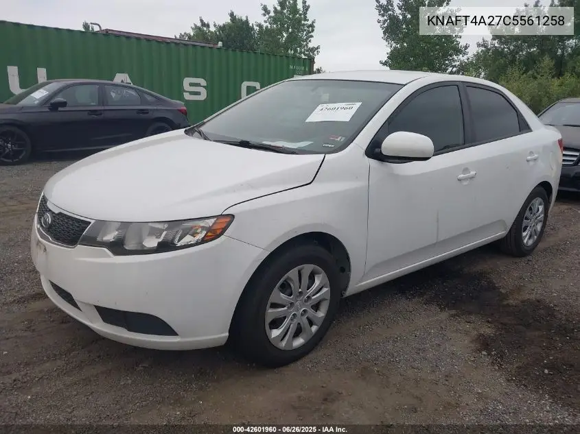 2012 Kia Forte Lx VIN: KNAFT4A27C5561258 Lot: 42601960